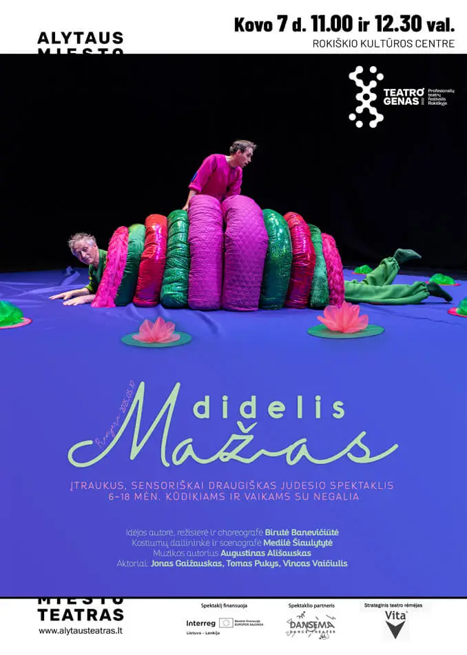 Spektaklis 6–18 mėn. kūdikiams DIDELIS MAŽAS