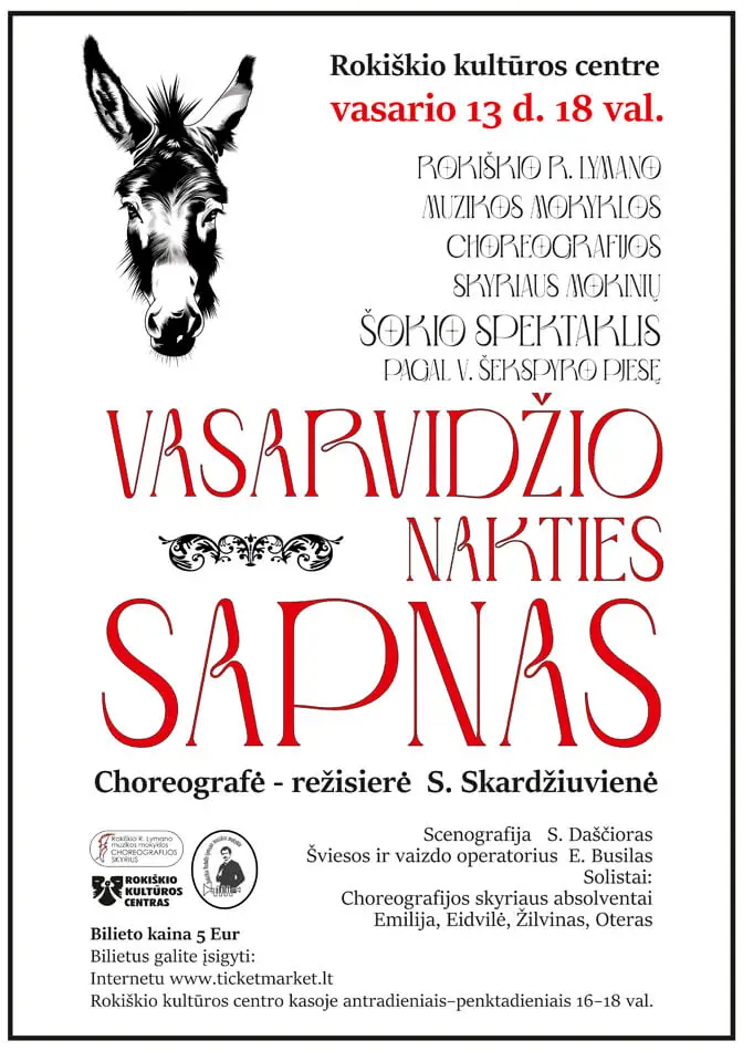 Šokio spektaklis VASARVIDŽIO NAKTIES SAPNAS